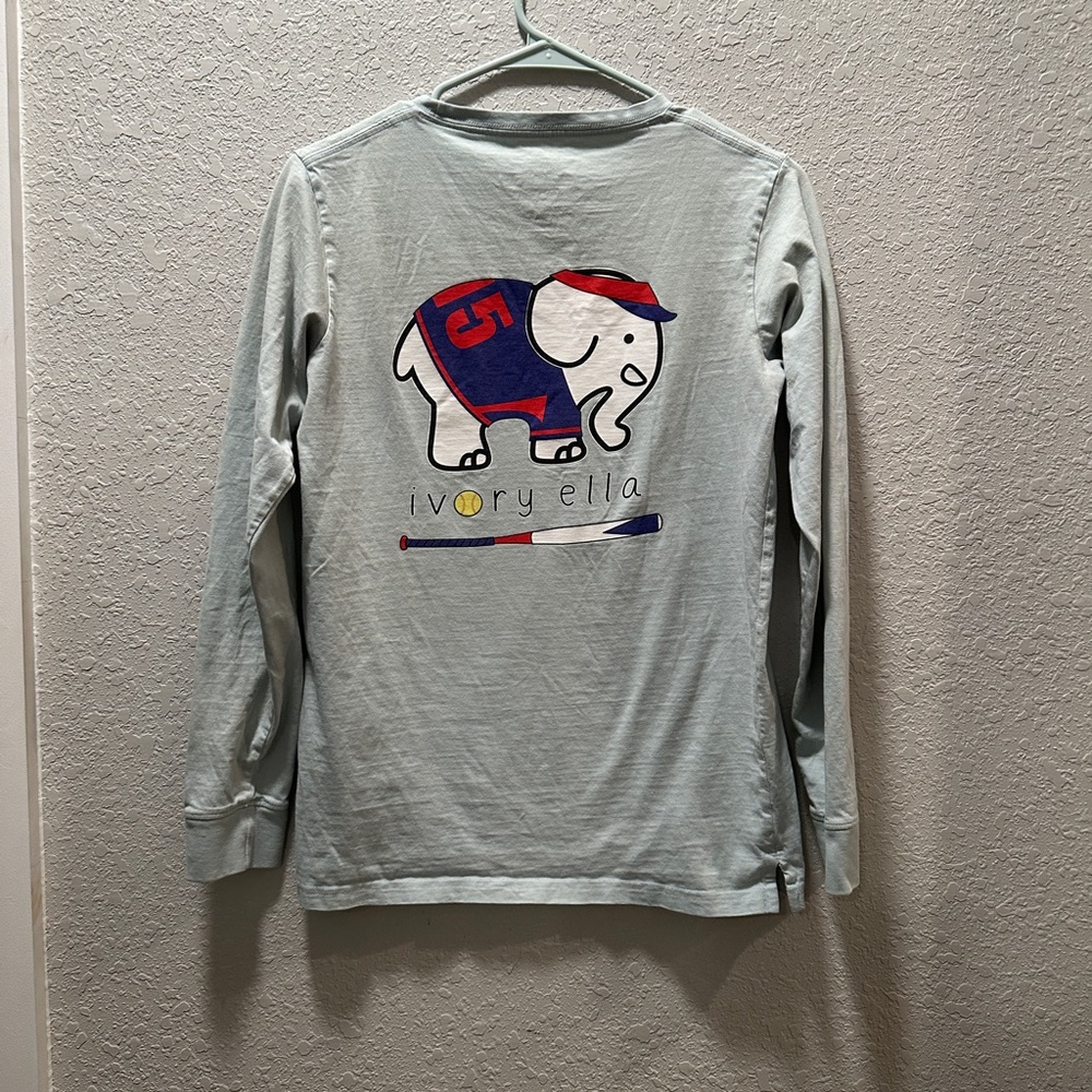 Lauren James Softball Elephant Long sleeve T Shirt